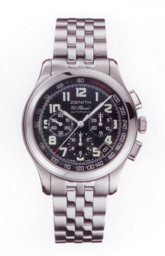 Zenith Class Sport El Primero Stainless Steel Black Bracelet