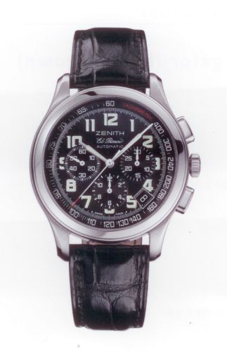 Zenith Class Sport El Primero Stainless Steel Black Strap
