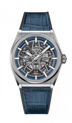 Zenith Defy Classic Titanium Skeleton Alligator
