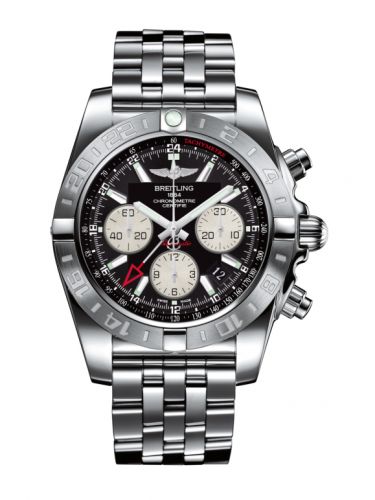 Breitling Chronomat 44 GMT Stainless Steel Onyx Black Bracelet