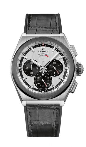 Zenith Defy El Primero 21 Titanium Ceramic Silver Panda Alligator