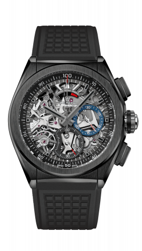 Zenith Defy El Primero 21 Black Ceramic Skeleton Rubber
