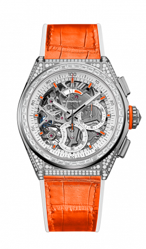Zenith Defy El Primero 21 White Gold Skeleton Alligator Swizz Beatz