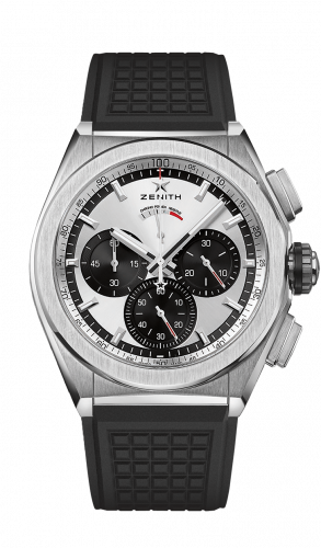 Zenith Defy El Primero 21 Titanium Silver Panda Rubber