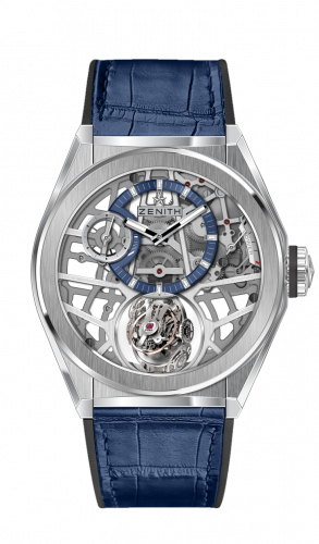 Zenith Defy Zero G Titanium Skeleton Alligator