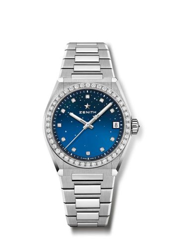 Zenith Defy Midnight Stainless Steel Diamond Blue