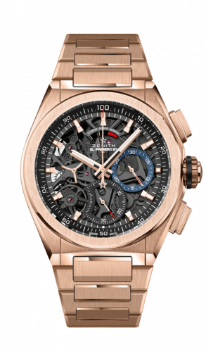 Zenith Defy El Primero 21 Rose Gold Skeleton Bracelet