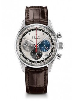 Zenith El Primero Chronomaster 38 Stainless Steel Silver Alligator