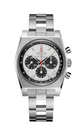Zenith El Primero A384 Revival 50th Anniversary El Primero Stainless Steel Panda Ladder