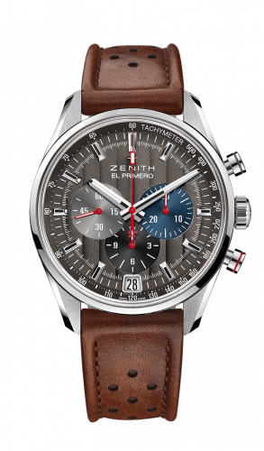 Zenith El Primero Chronomaster 42 Stainless Steel Anthracite Strap Classic Cars