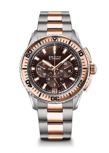 Zenith El Primero Stratos Flyback Two Tone Bracelet