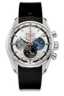 Zenith El Primero Striking 10th Stainless Steel Silver Rubber