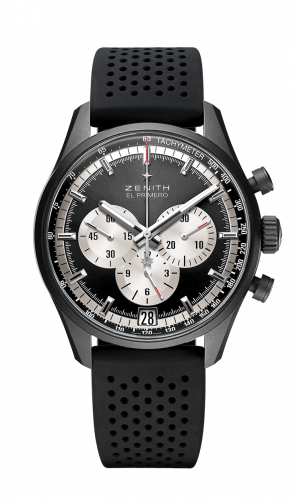 Zenith El Primero Chronomaster 42 Aluminium Black Rubber Strap