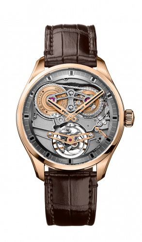Zenith El Primero Chronomaster Tourbillon 45 Rose Gold Skeleton Alligator