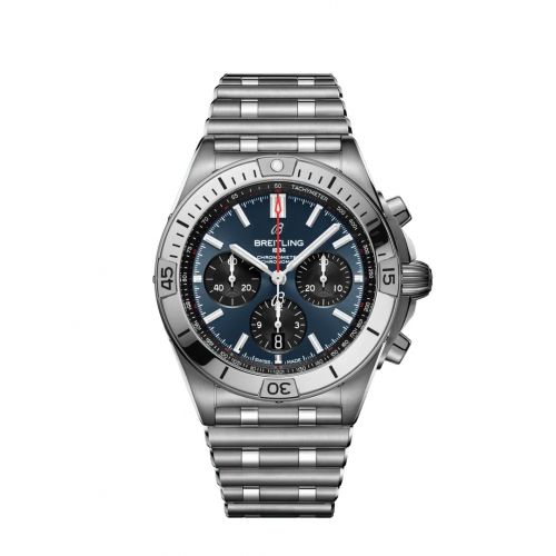Breitling Chronomat B01 42 Stainless Steel Blue Rouleaux
