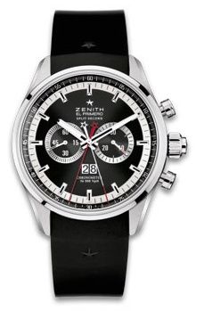 Zenith El Primero Rattrapante Stainless Steel Black Rubber