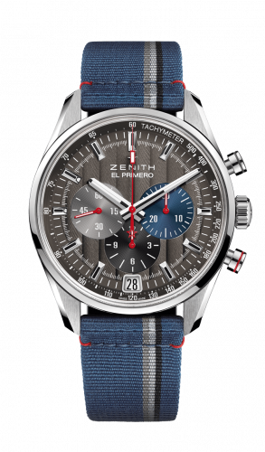 Zenith El Primero Chronomaster 42 Stainless Steel Anthracite Fabric Classic Cars