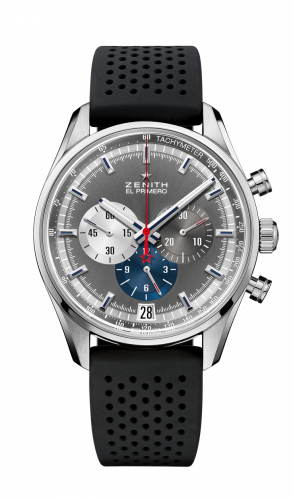 Zenith El Primero Chronomaster 42 Stainless Steel Anthracite Rubber