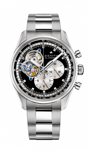 Zenith El Primero Chronomaster Open Stainless Steel Black Bracelet