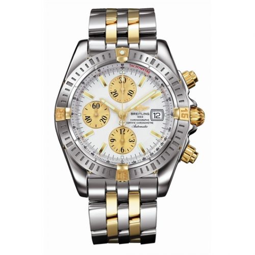 Breitling Chronomat Evolution Stainless Steel Yellow Gold Silver
