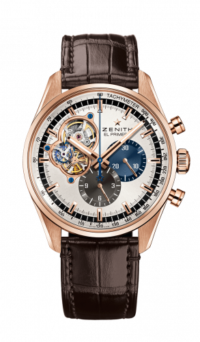 Zenith El Primero Chronomaster 1969 Gold Silver Alligator
