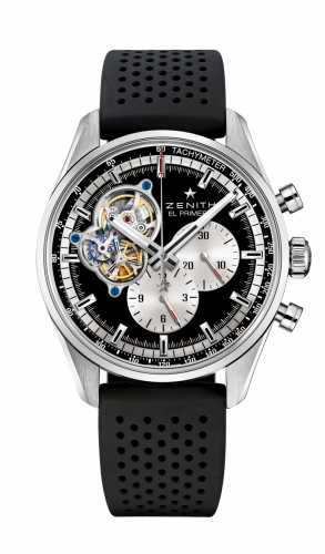 Zenith El Primero Chronomaster Open Stainless Steel Black Rubber