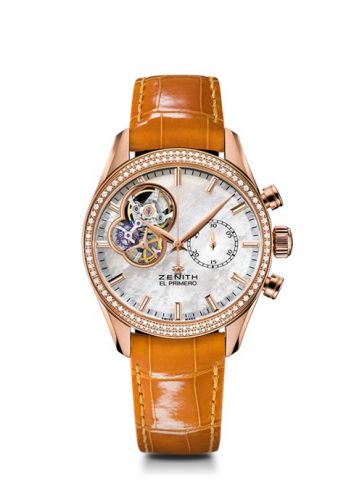 Zenith El Primero Chronomaster Lady 38 Rose Gold Mother of Pearl Alligator