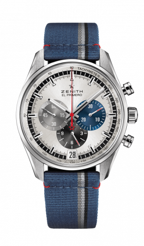 Zenith El Primero Chronomaster 42 Stainless Steel Silver Fabric