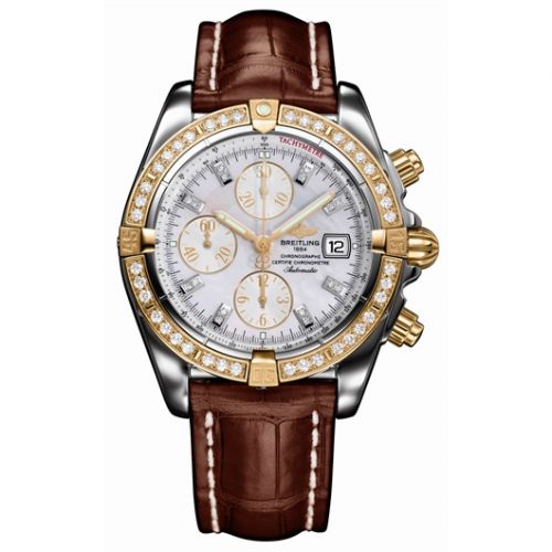 Breitling Chronomat Evolution Stainless Steel Yellow Gold - Diamond MOP