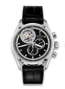 Zenith El Primero Tourbillon Stainless Steel Black