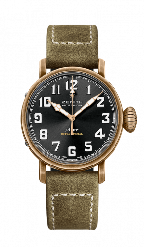 Zenith Pilot Type 20 Extra Special Bronze Black Strap