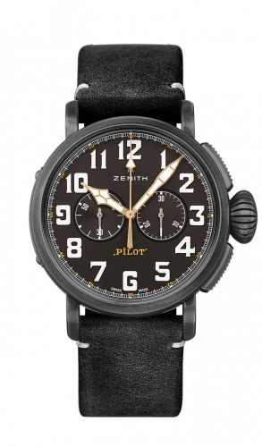 Zenith Pilot Type 20 Ton-Up Chronograph Aged Steel Black