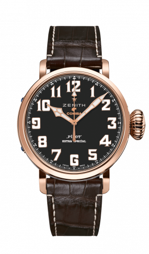 Zenith Pilot Type 20 Cohiba Edition Rose Gold Black Alligator