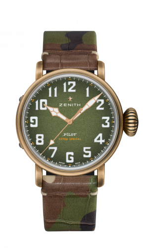 Zenith Pilot Type 20 Adventure 45mm Bronze Khaki Camo