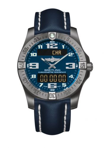 Breitling Aerospace Evo Titanium Blue Calf