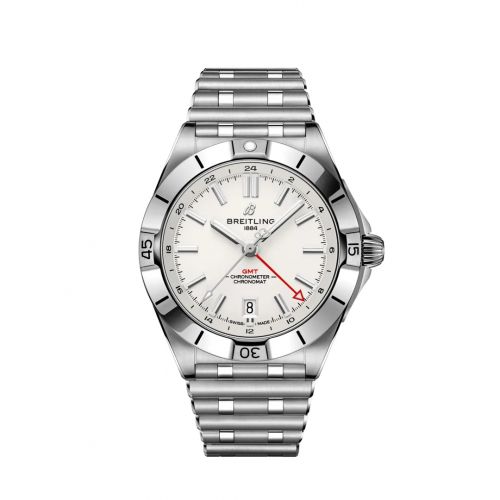Breitling Chronomat 40 GMT Stainless Steel Silver Rouleaux
