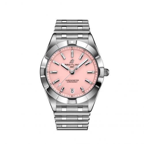 Breitling Chronomat 32 Stainless Steel Pink - Diamond Rouleaux