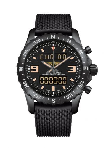 Breitling Chronospace Military Blacksteel Volcano Black Rubber