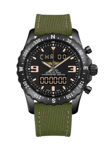 Breitling Chronospace Military Blacksteel Volcano Black Military