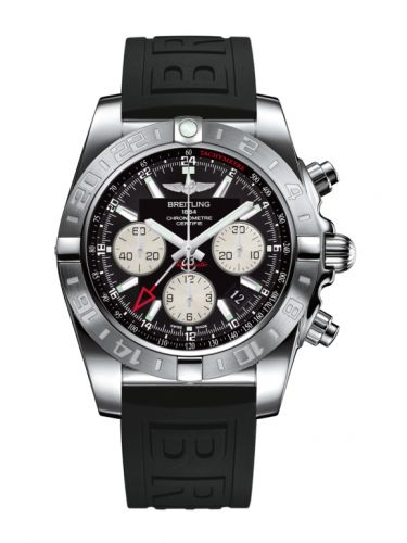 Breitling Chronomat 44 GMT Stainless Steel Onyx Black Rubber