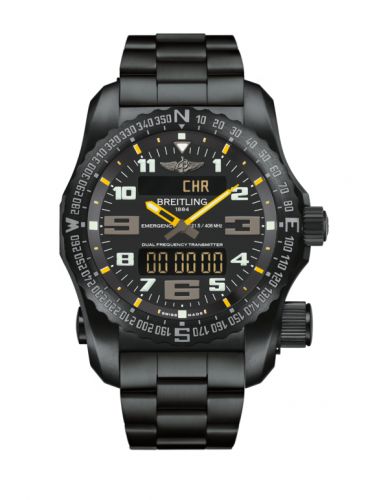Breitling Emergency II Night Mission Black-Yellow Bracelet