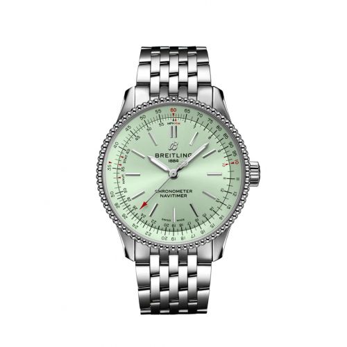 Breitling Navitimer 1 35 Automatic Stainless Steel Mint Green Bracelet