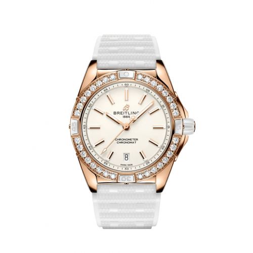 Breitling Super Chronomat 38 Origins Red Gold White Rubber Rouleaux