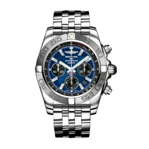 Breitling Chronomat 44 Stainless Steel Blue Bracelet