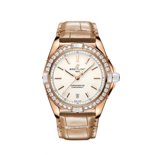 Breitling Super Chronomat 38 Origins Red Gold White Alligator