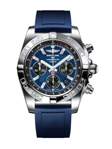 Breitling Chronomat 44 Stainless Steel Blackeye Blue Rubber
