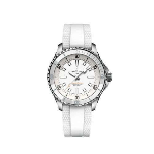 Breitling SuperOcean Automatic 36 Stainless Steel White Ruber
