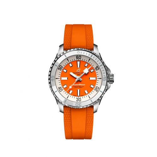 Breitling SuperOcean Automatic 36 Stainless Steel Orange Rubber