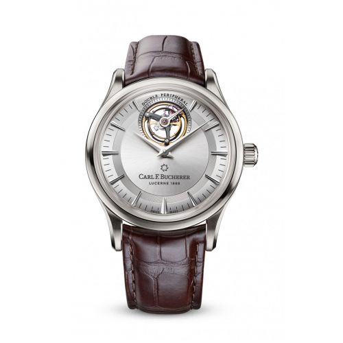 Carl F. Bucherer Heritage Tourbillon Double Peripheral White Gold Silver