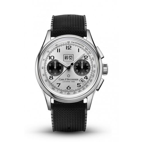 Carl F. Bucherer Heritage Bicompax Annual Stainless Steel Silver